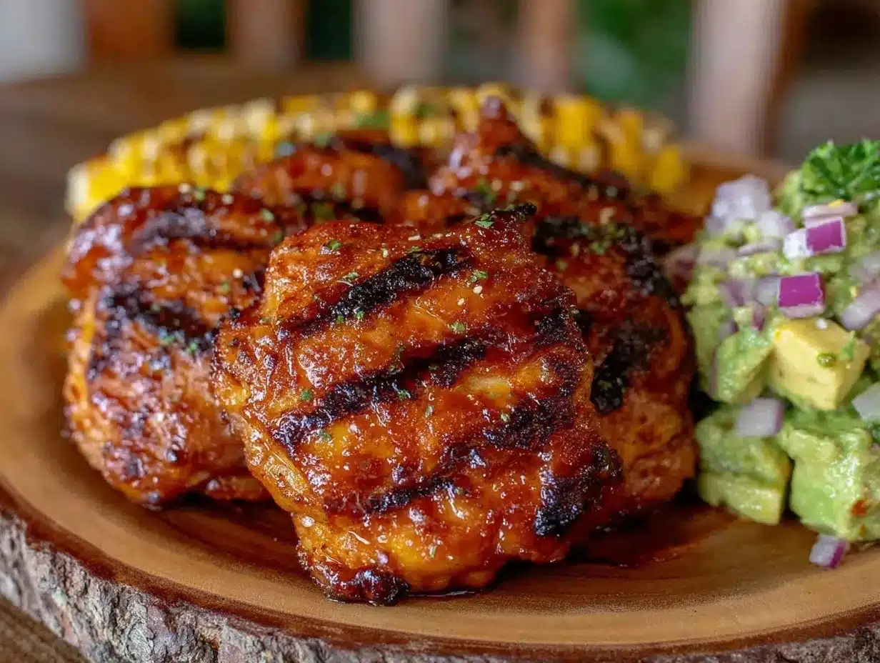 honey sriracha grilled chicken thighs preparation steps