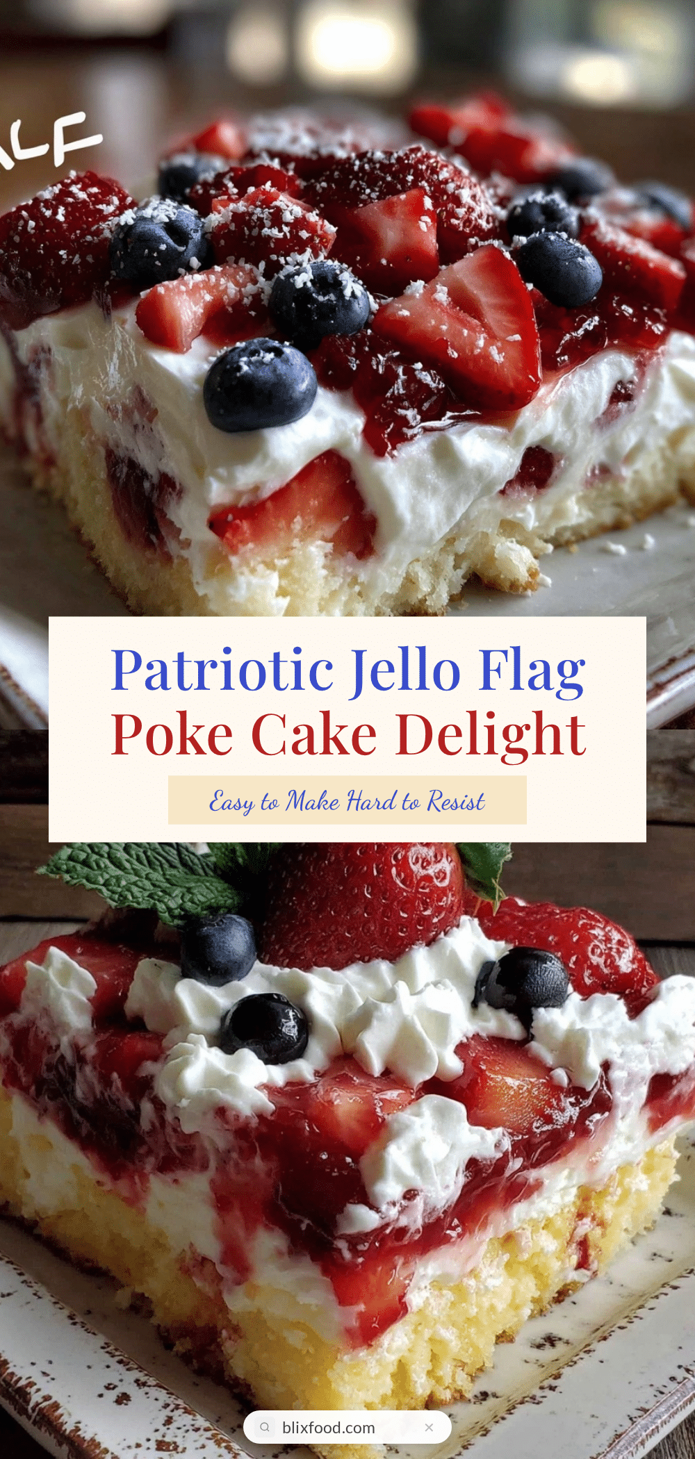 jello flag poke cake recipe