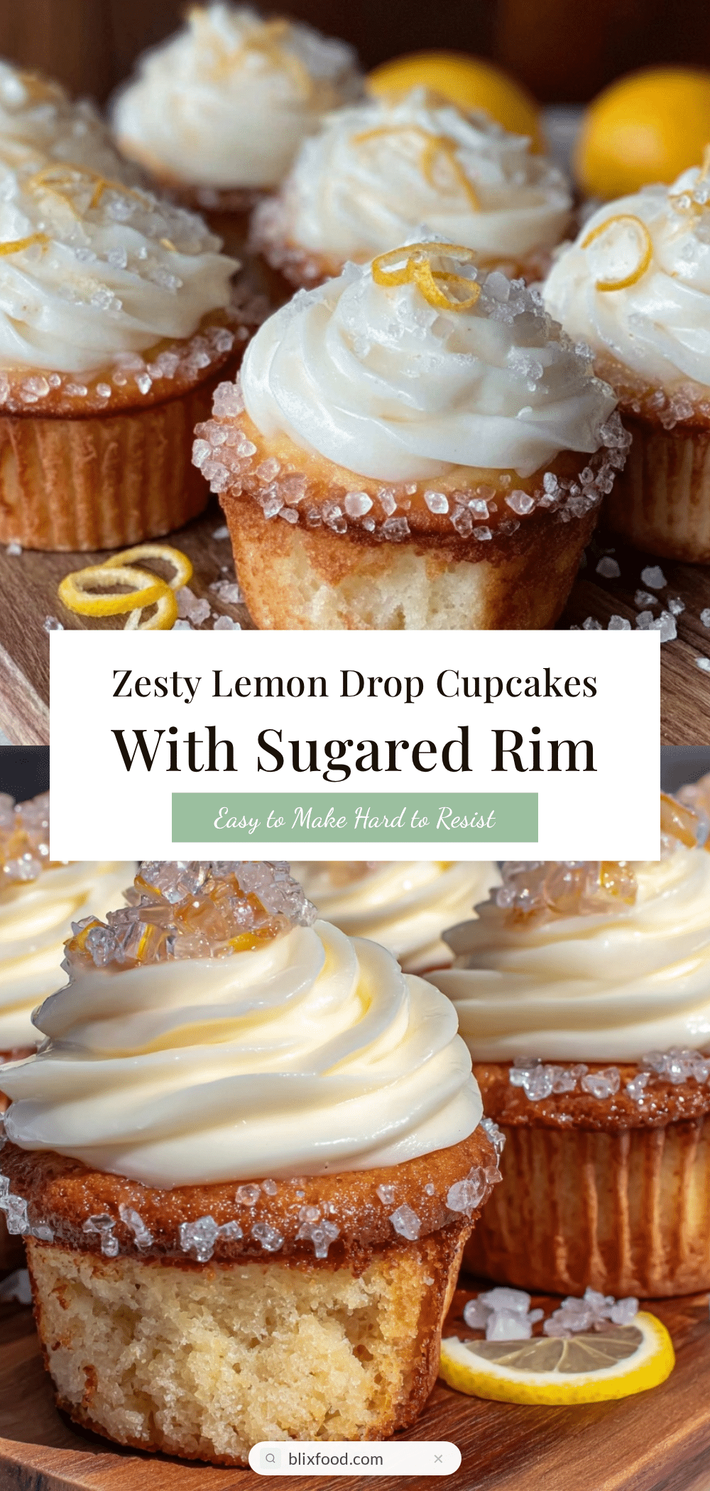lemon drop cupcakes recipe