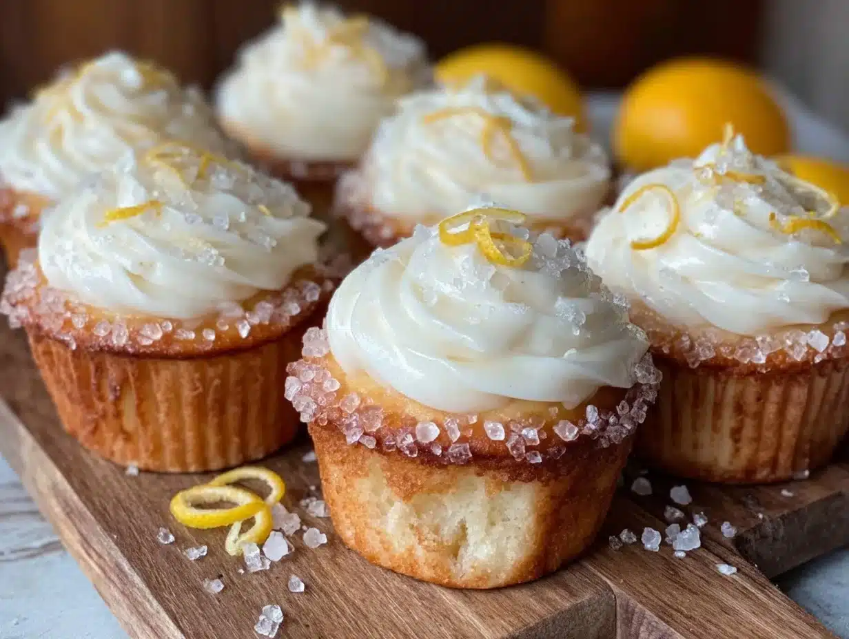 lemon drop cupcakes - featured image