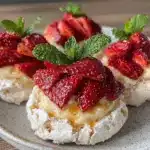 mini pavlova nests - featured image