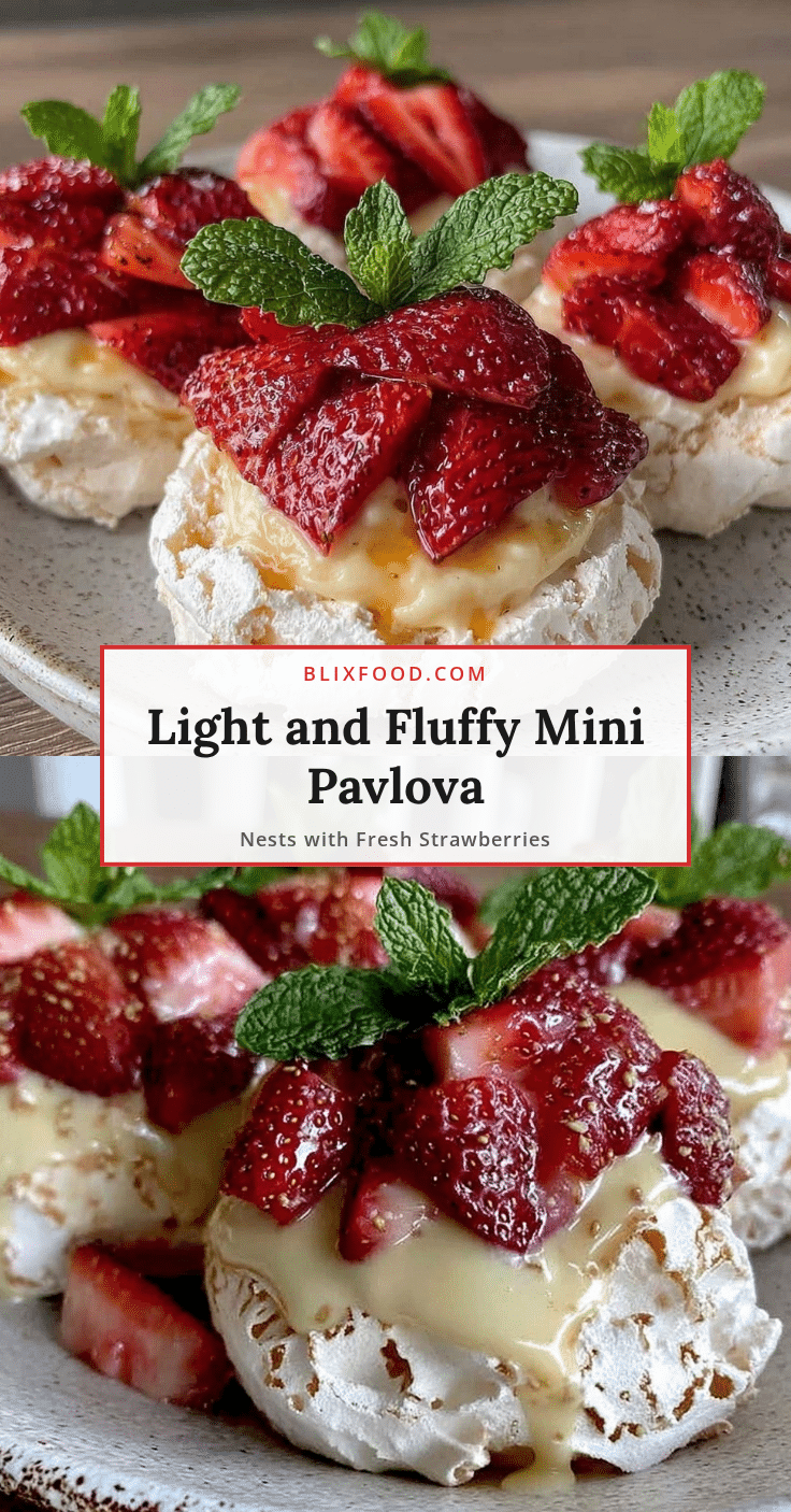 mini pavlova nests recipe