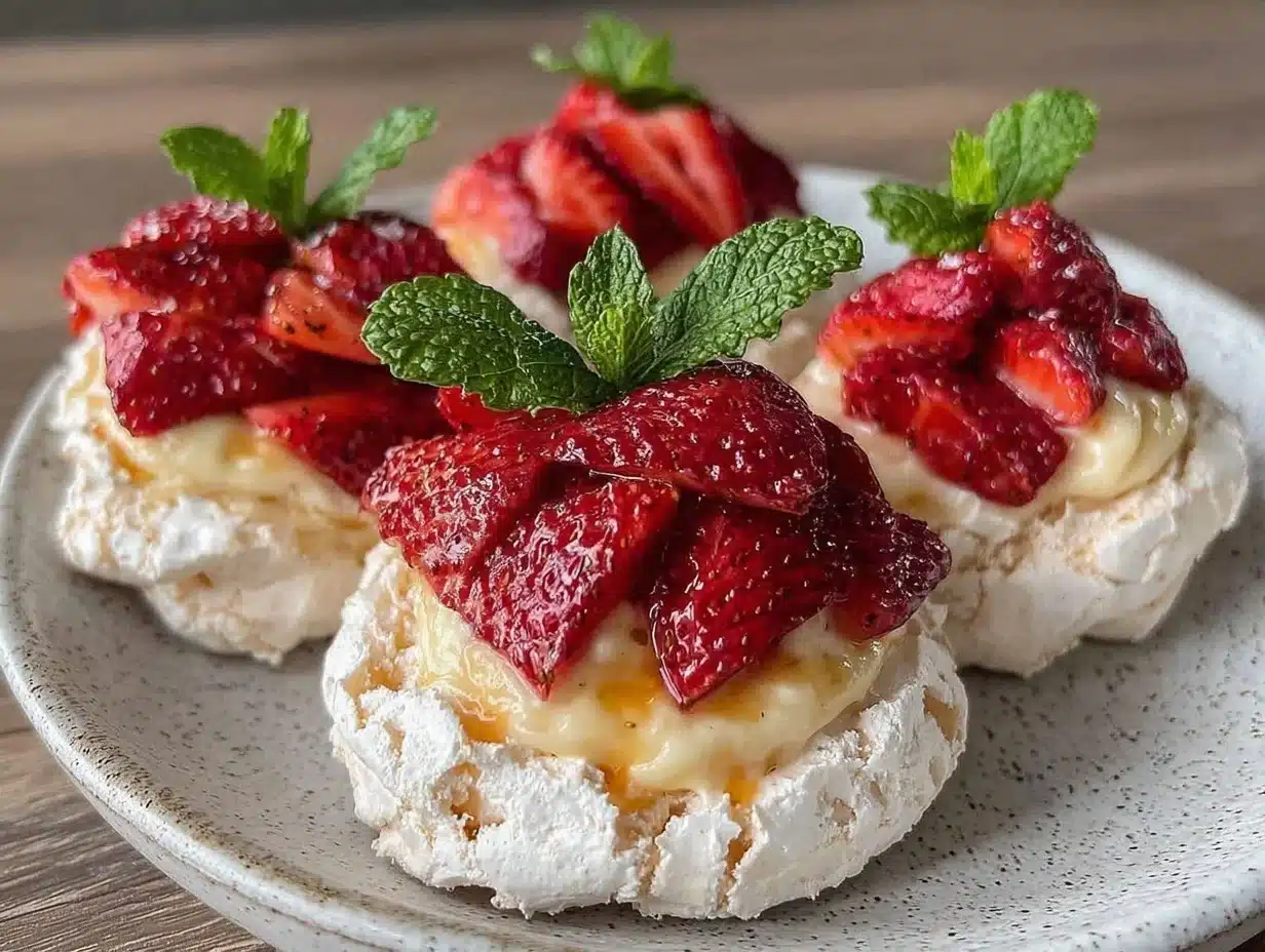 mini pavlova nests - featured image