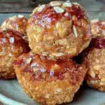 no bake peanut butter protein balls - featured image