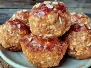 no bake peanut butter protein balls - featured image