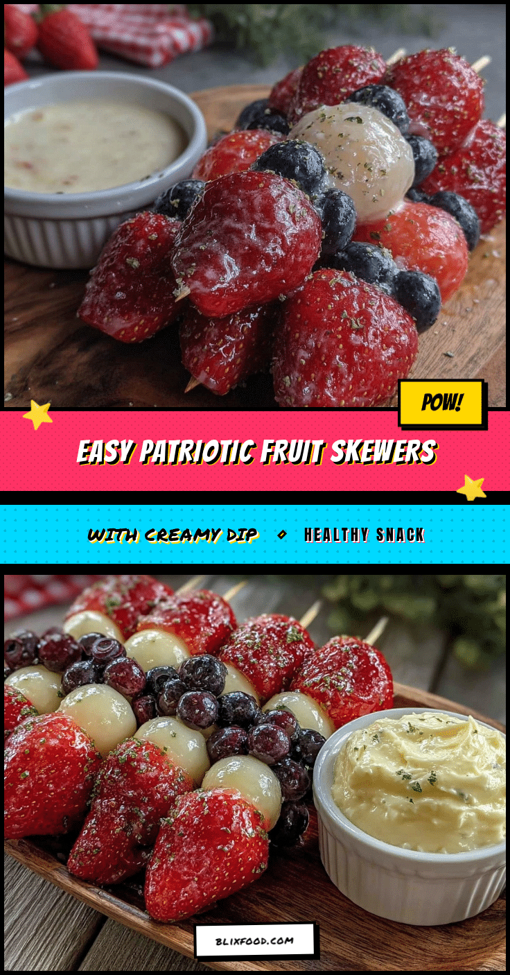 patriotic fruit skewers recipe