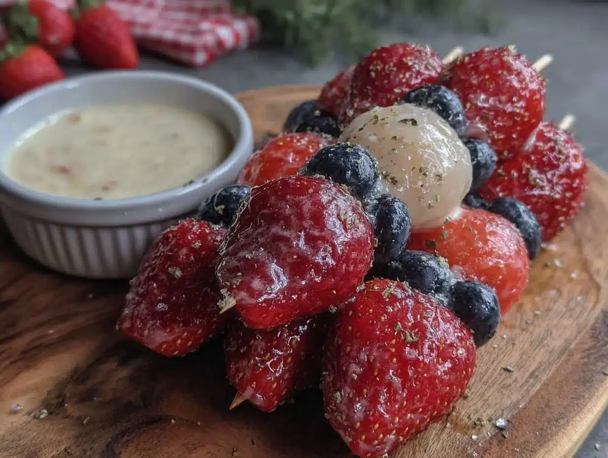 patriotic fruit skewers - featured image