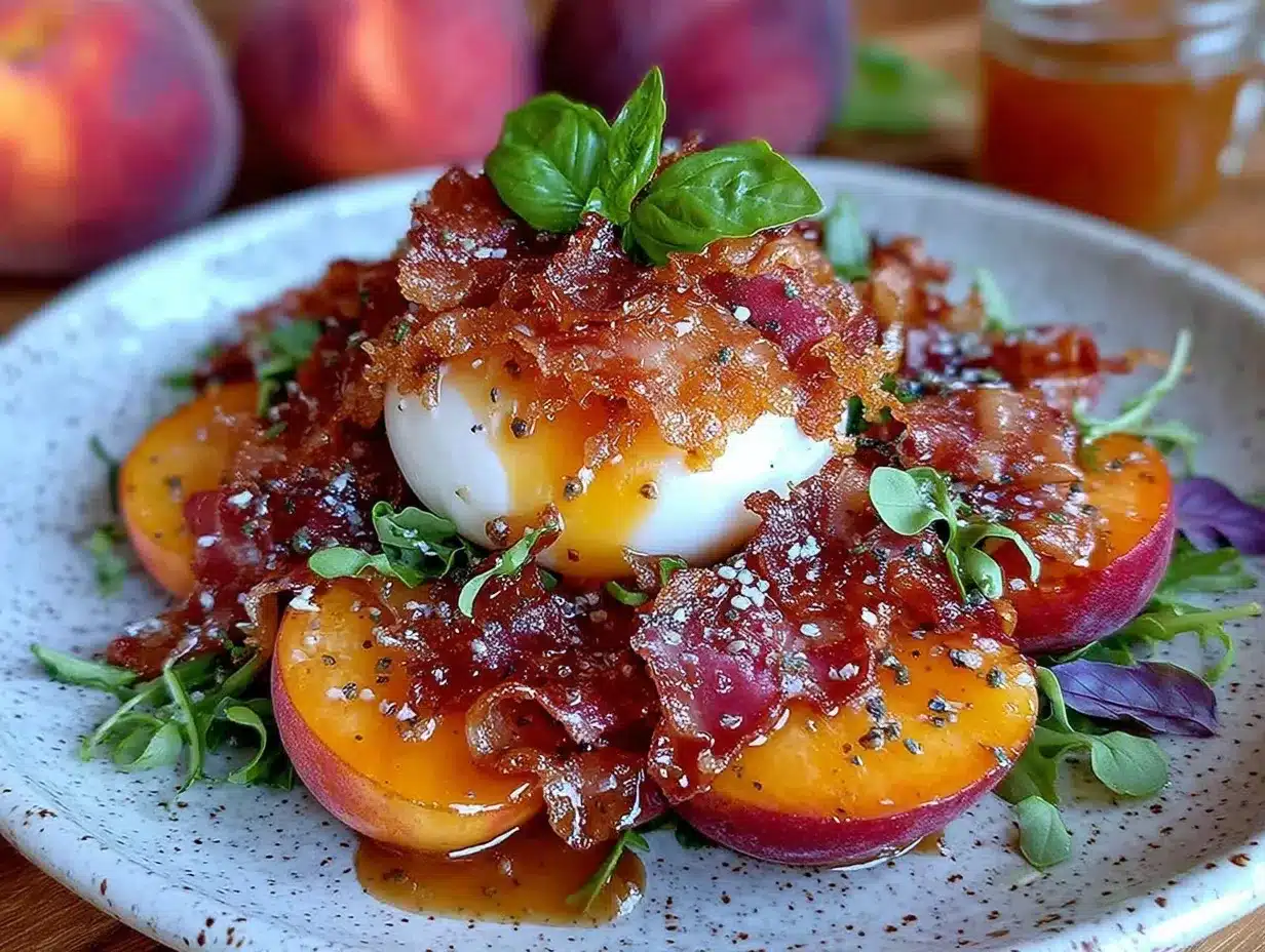 peach burrata salad preparation steps