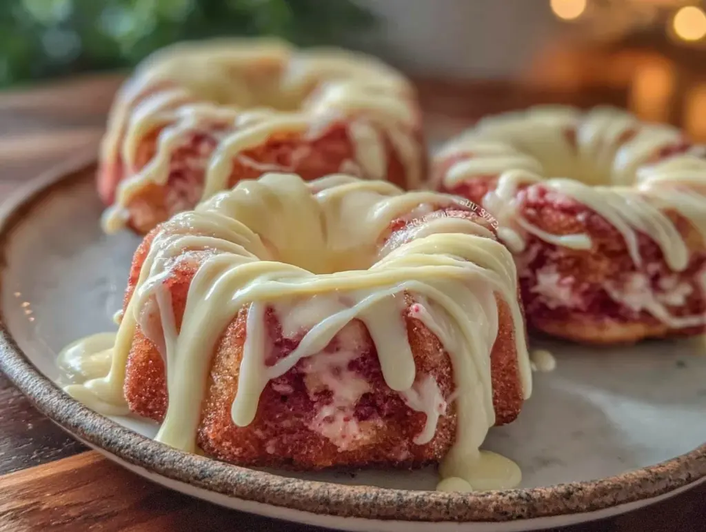 perfect pink velvet mini bundt cakes - featured image