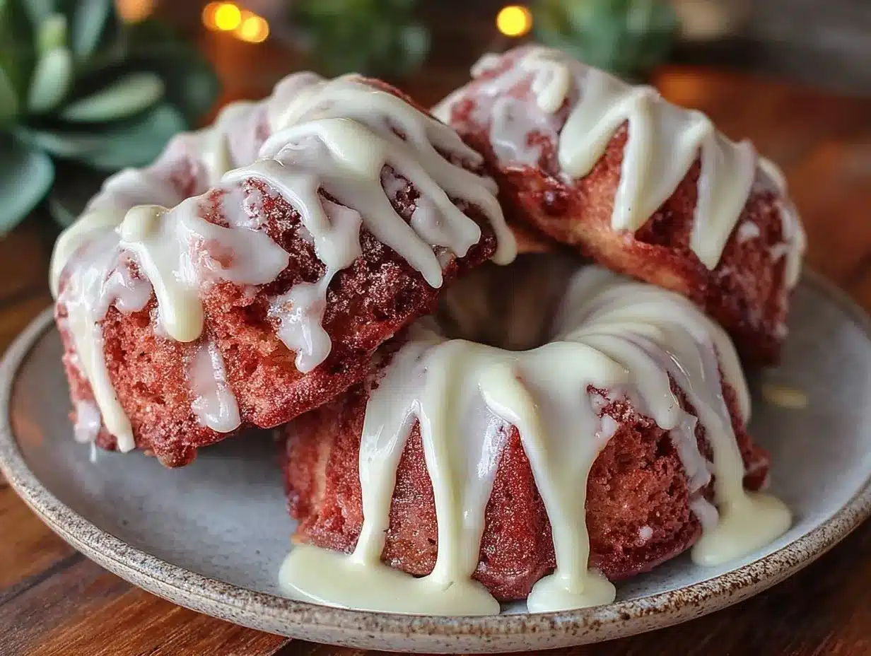 perfect pink velvet mini bundt cakes preparation steps