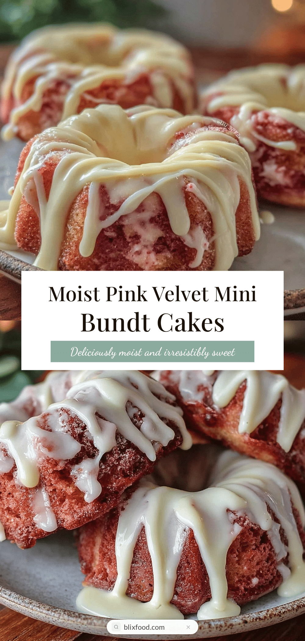 perfect pink velvet mini bundt cakes recipe