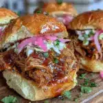 slow cooker bbq pulled pork sliders - featured image