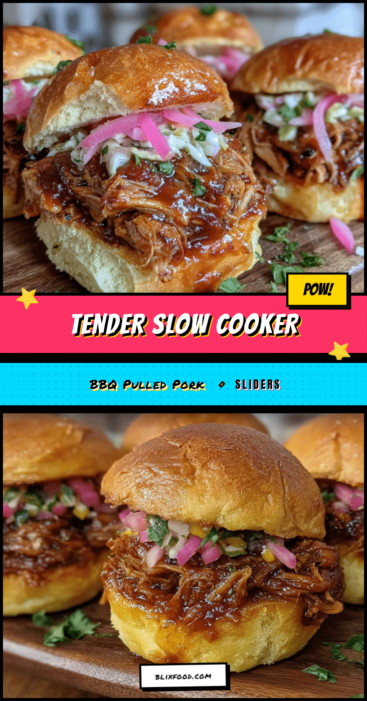 slow cooker bbq pulled pork sliders recipe