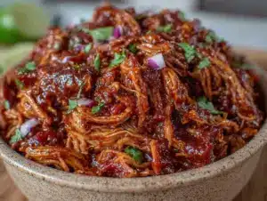 slow cooker chicken taco meat - featured image