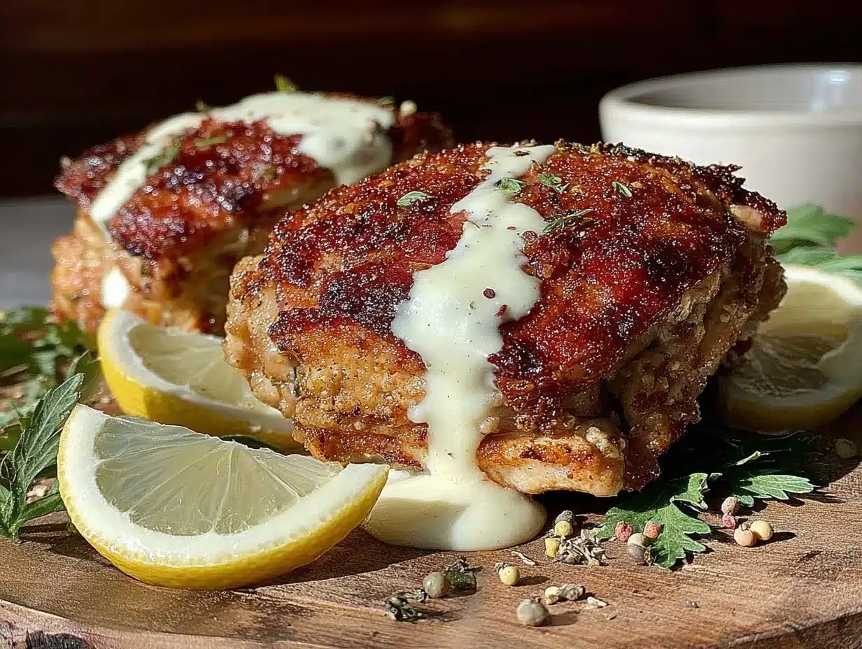 smoked chicken thighs recipe preparation steps