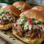 smoked pulled chicken sandwiches - featured image