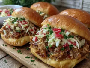 smoked pulled chicken sandwiches - featured image