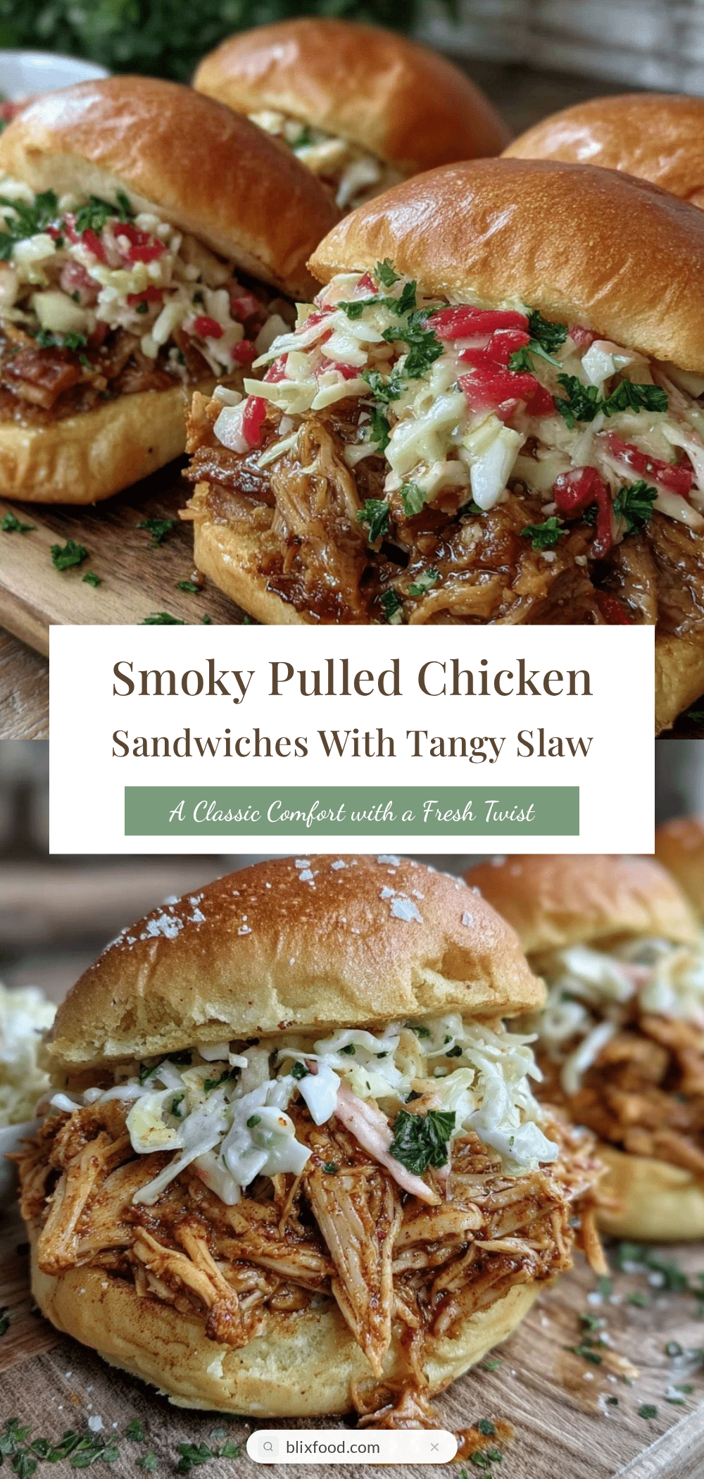 smoked pulled chicken sandwiches recipe