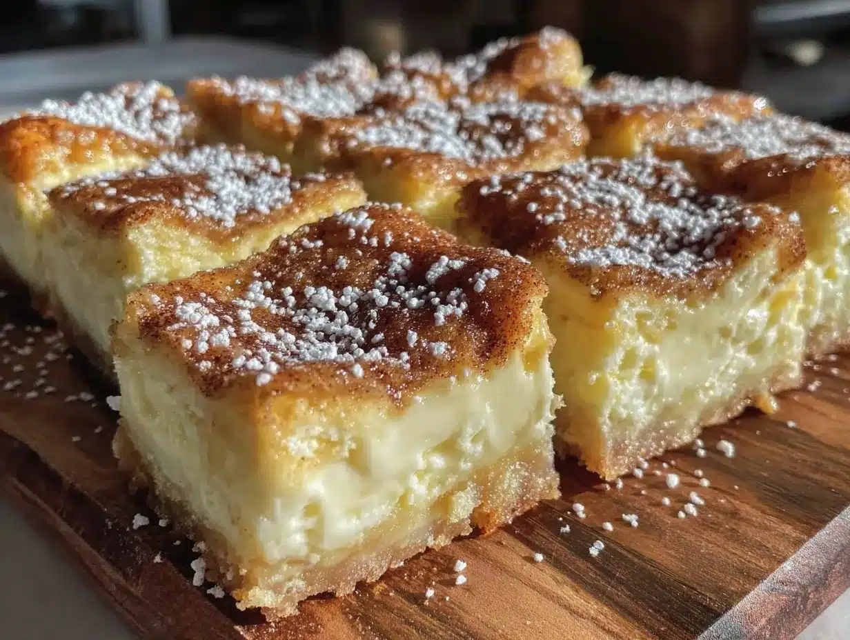 sopapilla cheesecake bars preparation steps