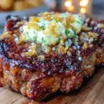 steakhouse garlic herb butter ribeye - featured image