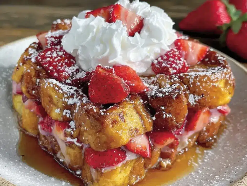 Strawberry Shortcake French Toast Bake - featured image