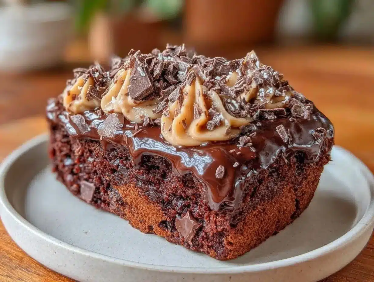 triple chocolate stout cake preparation steps