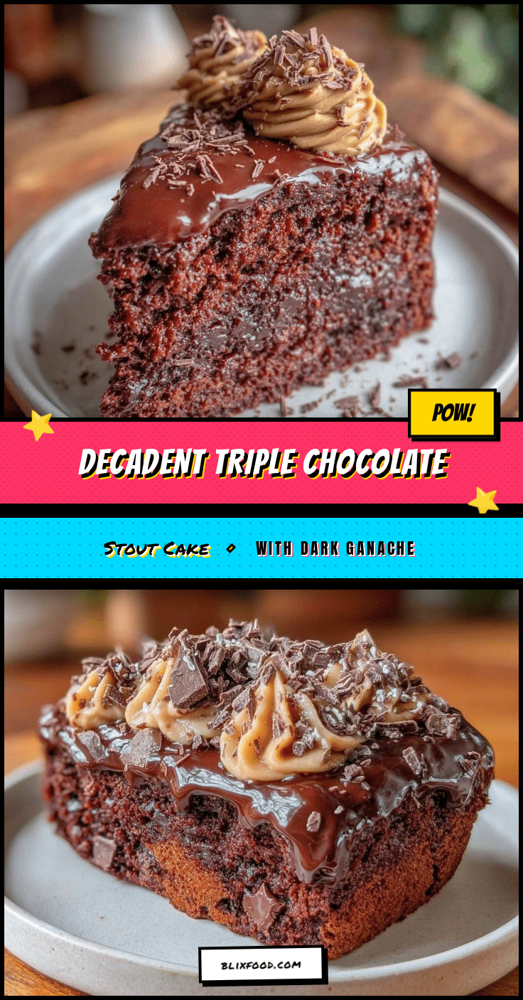 triple chocolate stout cake recipe