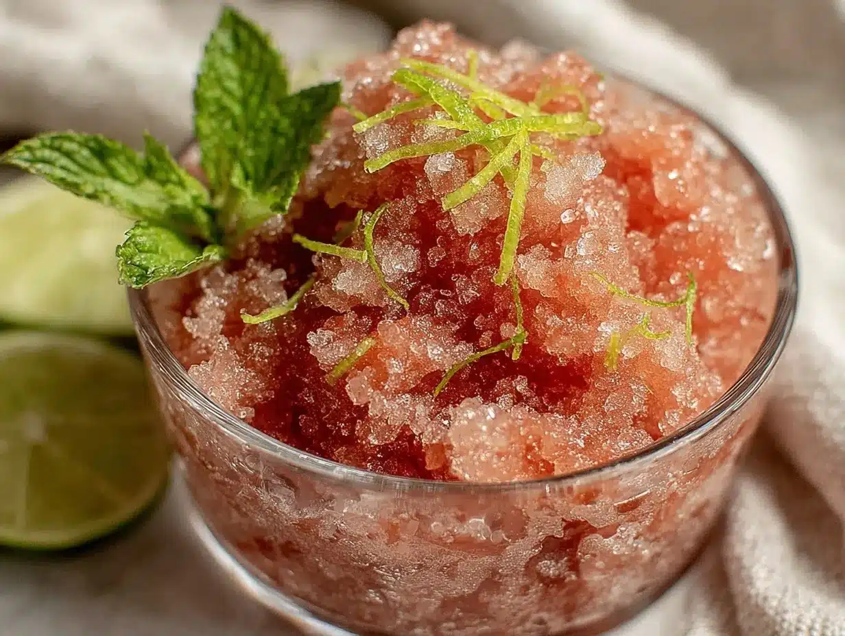 Watermelon Granita preparation steps