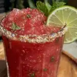 watermelon mint slushie - featured image