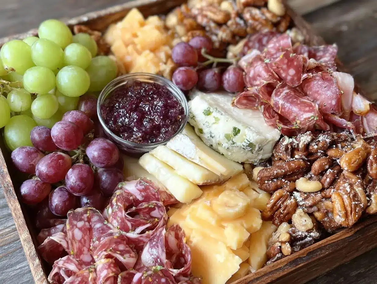 adult lunchables charcuterie bento box preparation steps