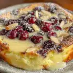 amaretto cherry clafoutis - featured image