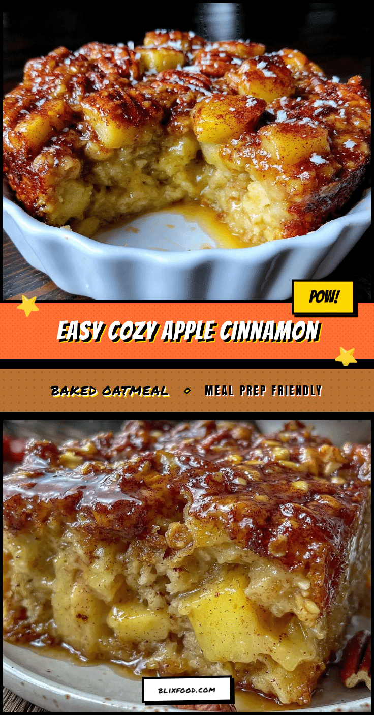 apple cinnamon baked oatmeal recipe