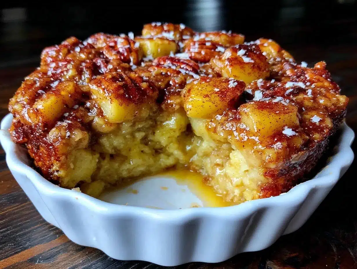 apple cinnamon baked oatmeal - featured image