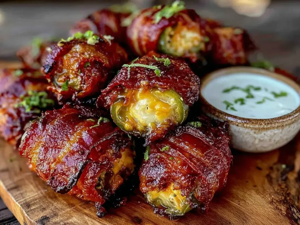 BBQ bacon-wrapped jalapeño poppers - featured image