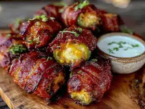 BBQ bacon-wrapped jalapeño poppers - featured image