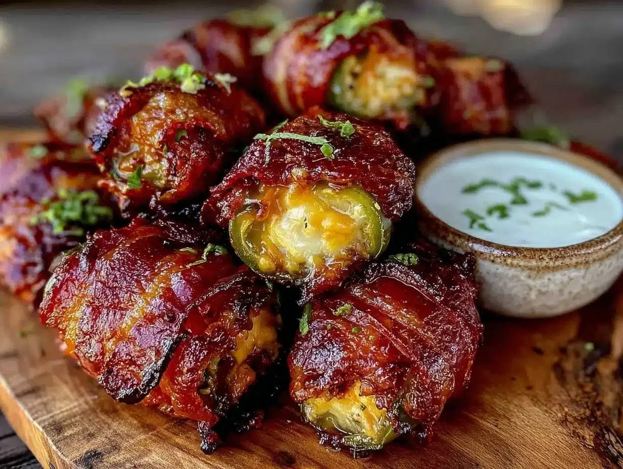 BBQ bacon-wrapped jalapeño poppers - featured image