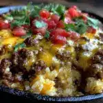 beef taco rice skillet - featured image