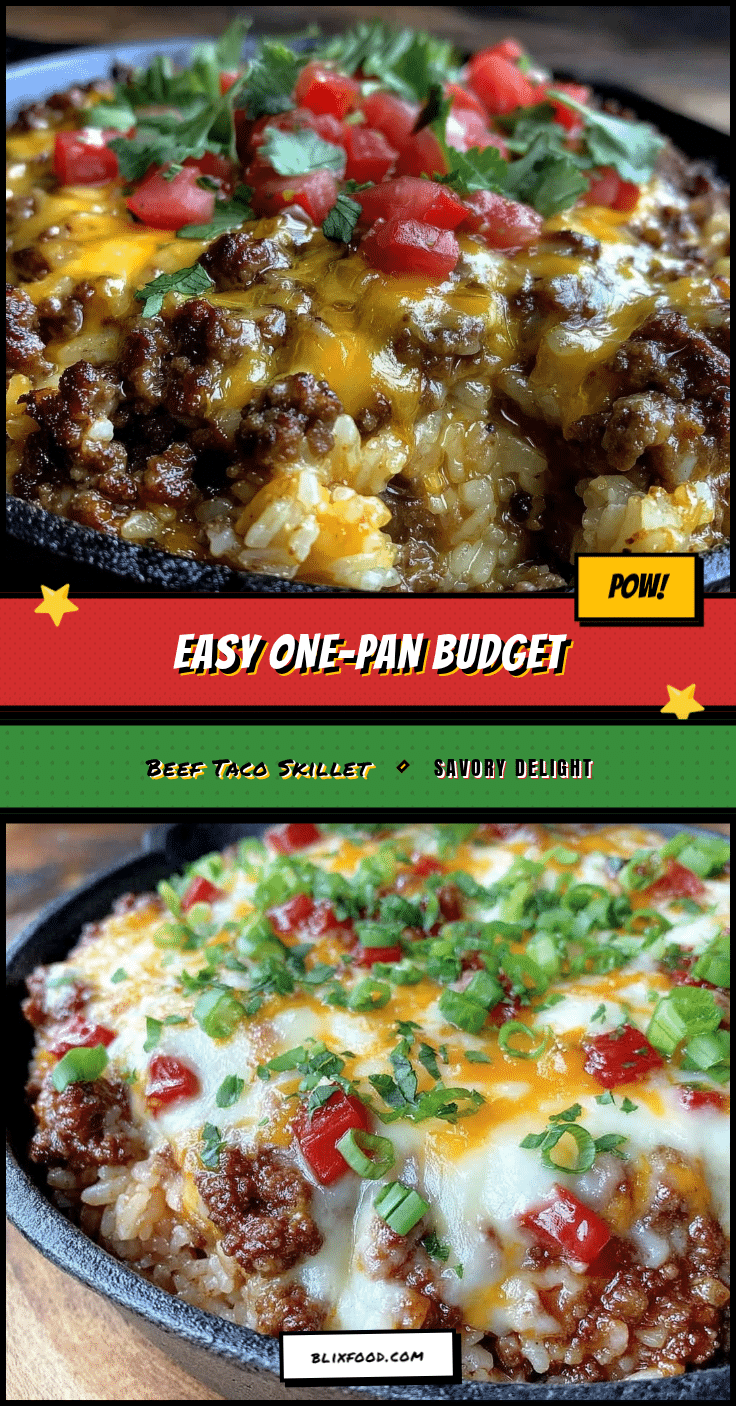 beef taco rice skillet recipe