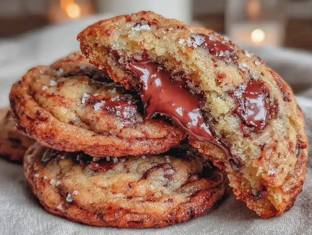 brown butter chocolate chip cookies - featured image