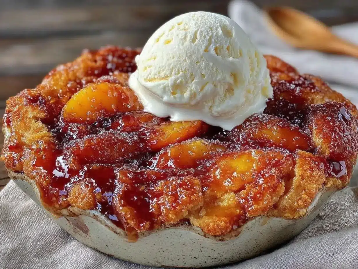 brown butter peach cobbler preparation steps