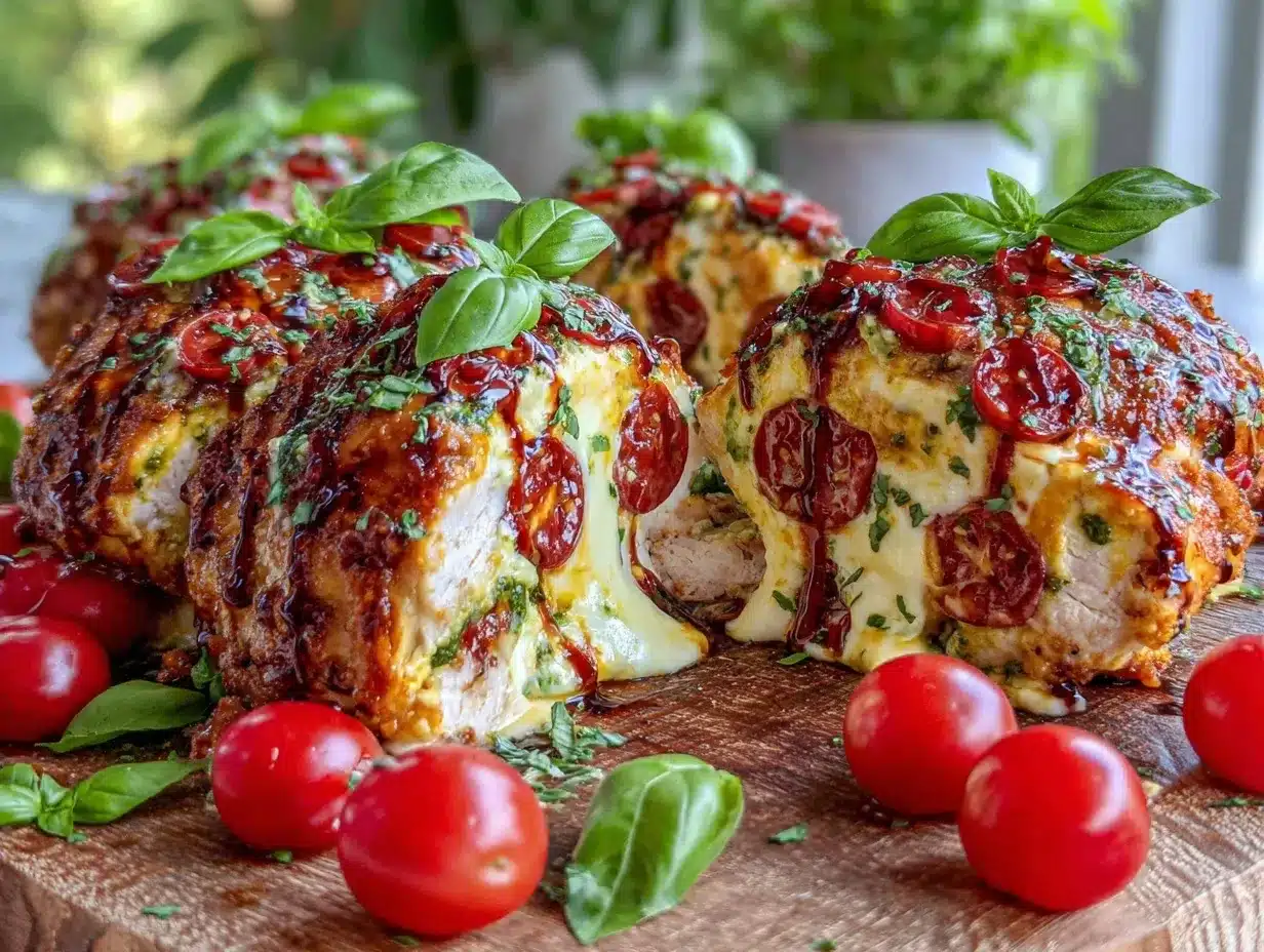 Caprese Stuffed Chicken Breast preparation steps