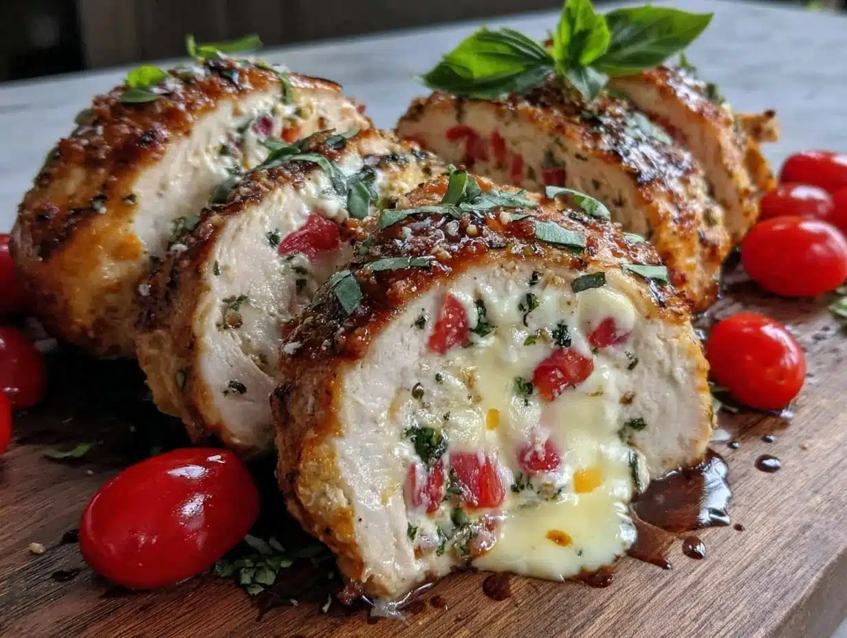 Caprese Stuffed Chicken Breast - featured image