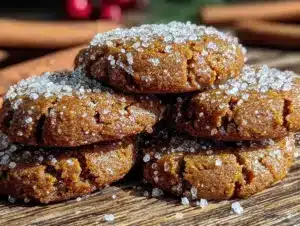 chai spiced molasses cookies - featured image