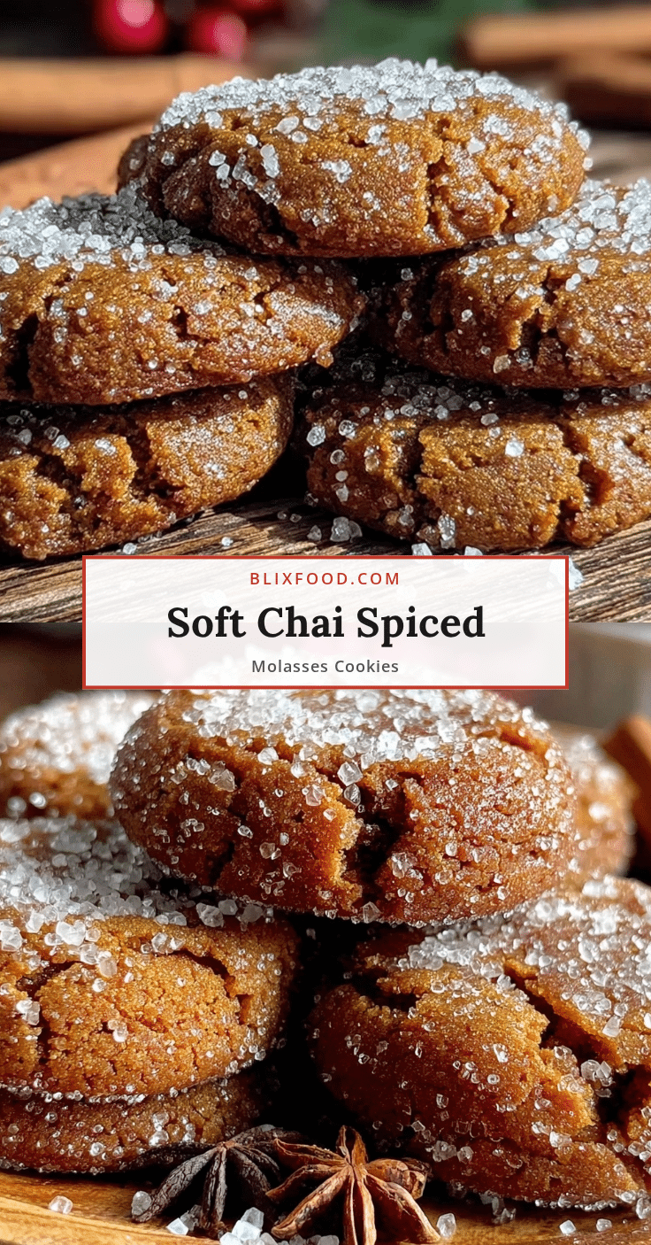 chai spiced molasses cookies recipe