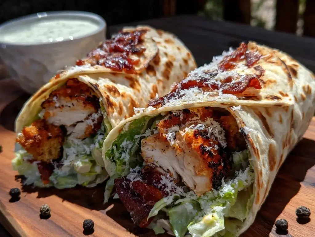 Chicken Caesar Salad Wraps - featured image