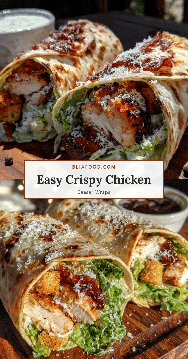Chicken Caesar Salad Wraps recipe