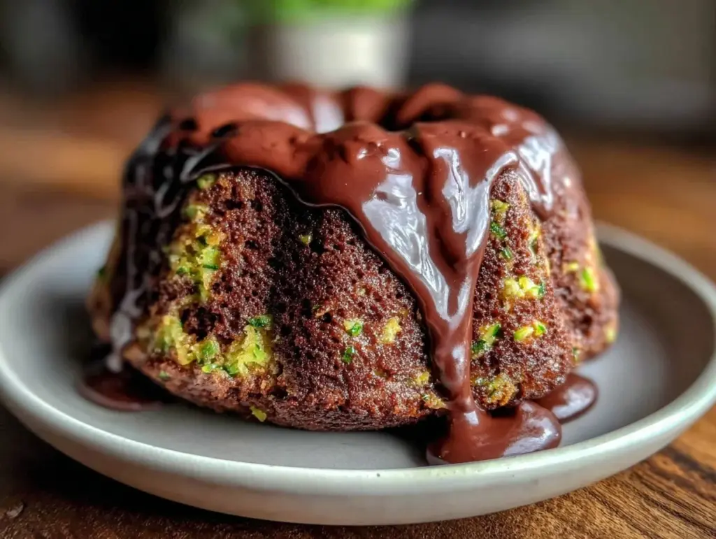 chocolate zucchini bundt cake - featured image