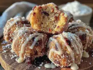 cinnamon roll energy bites - featured image