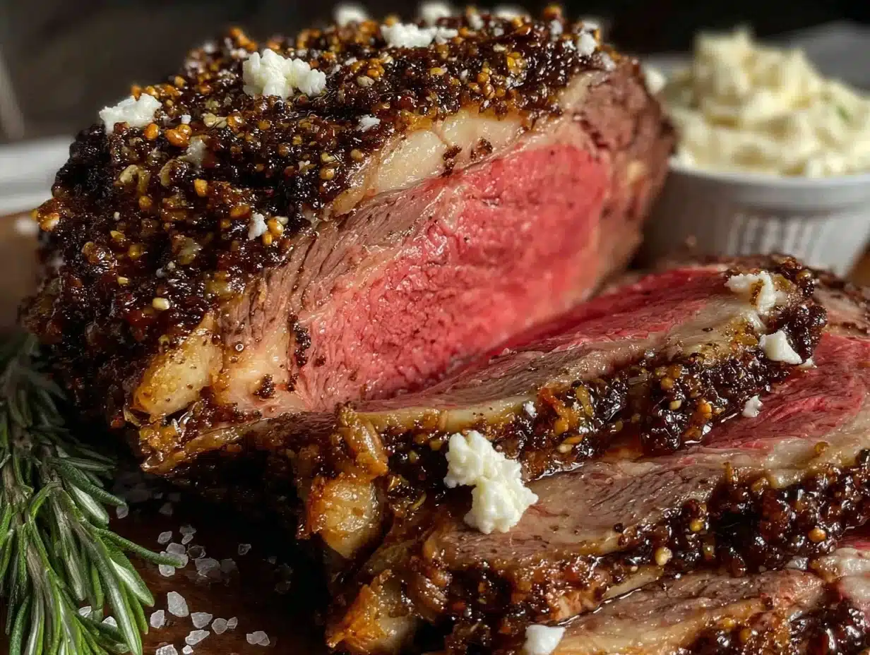coffee-rubbed prime rib - featured image