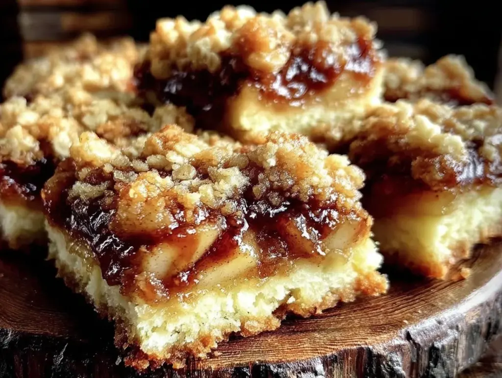cozy cinnamon apple crumble bars - featured image